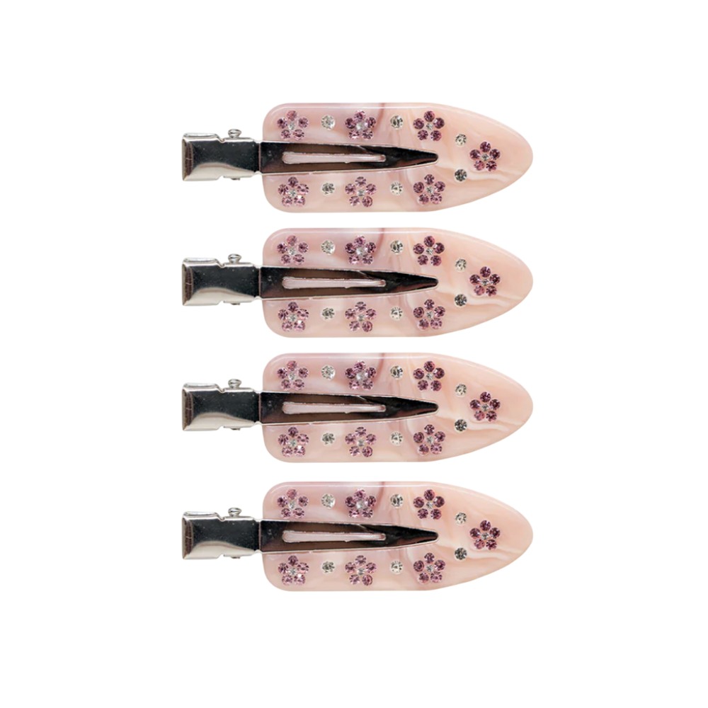EMI JAY Popstar Clips in Strawberry Crepe - Набор заколок для волос "Strawberry Crepe"